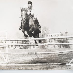 PHOTO Argentique France Equitation cheval saut d'obstacles 18X24cm 1970