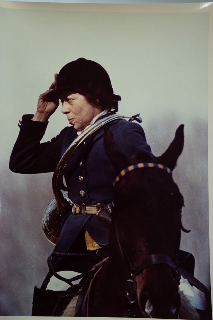 PHOTO Argentique France chasse à courre vénerie cheval portrait 24x30cm 1970
