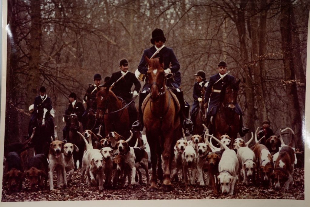 PHOTO Argentique	France	chasse à courre vénerie cheval 20X30cm	1970
