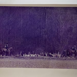 PHOTO Argentique France chasse à courre vénerie cheval 20X30cm 1970