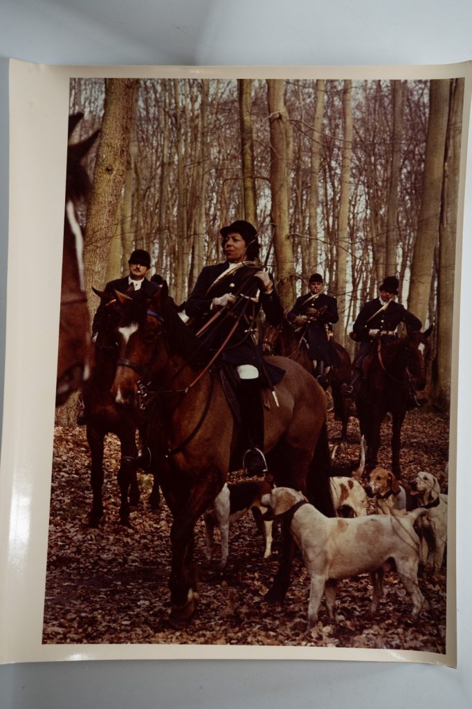 PHOTO Argentique France chasse à courre vénerie cheval 20X30cm 1970
