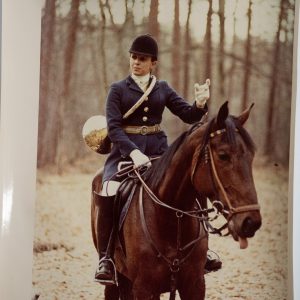 PHOTO Argentique France chasse à courre vénerie cheval 20X30cm 1970