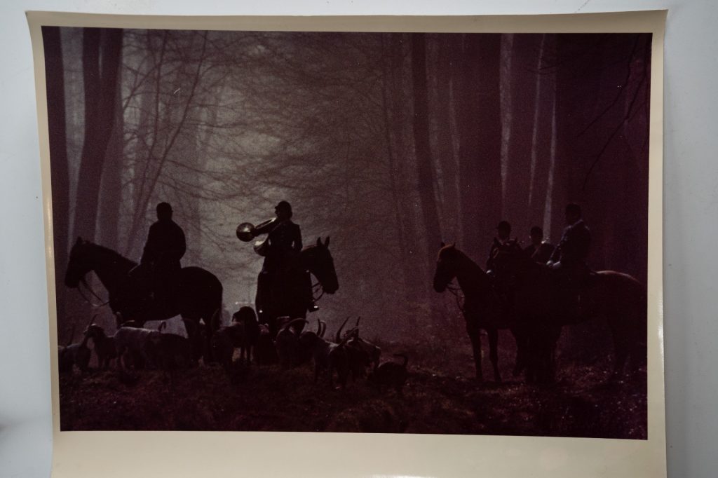 PHOTO Argentique France chasse à courre vénerie cheval 20X30cm 1970