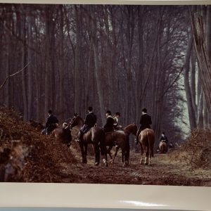 PHOTO Argentique France chasse à courre vénerie cheval 20X30cm 1970