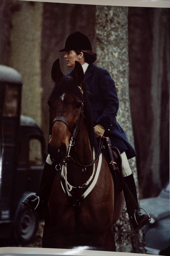 PHOTO Argentique France chasse à courre vénerie cheval 24x30cm 1970