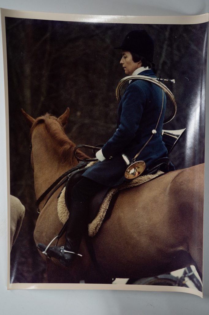 PHOTO Argentique France chasse à courre vénerie cheval 17X23cm 1970