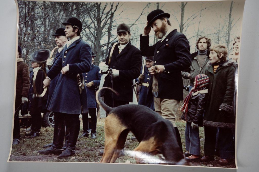 PHOTO Argentique France chasse à courre vénerie cheval 17X23cm 1970