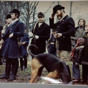 PHOTO Argentique France chasse à courre vénerie cheval 17X23cm 1970