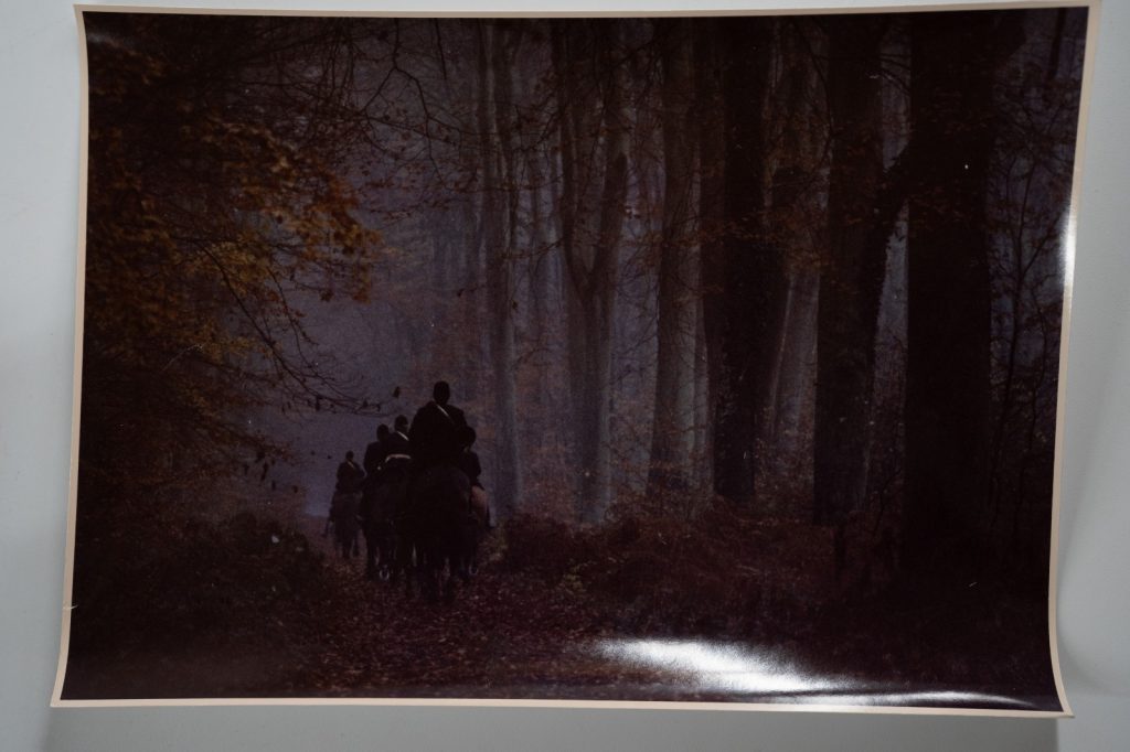 PHOTO Argentique France chasse à courre vénerie cheval 17X23cm 1970