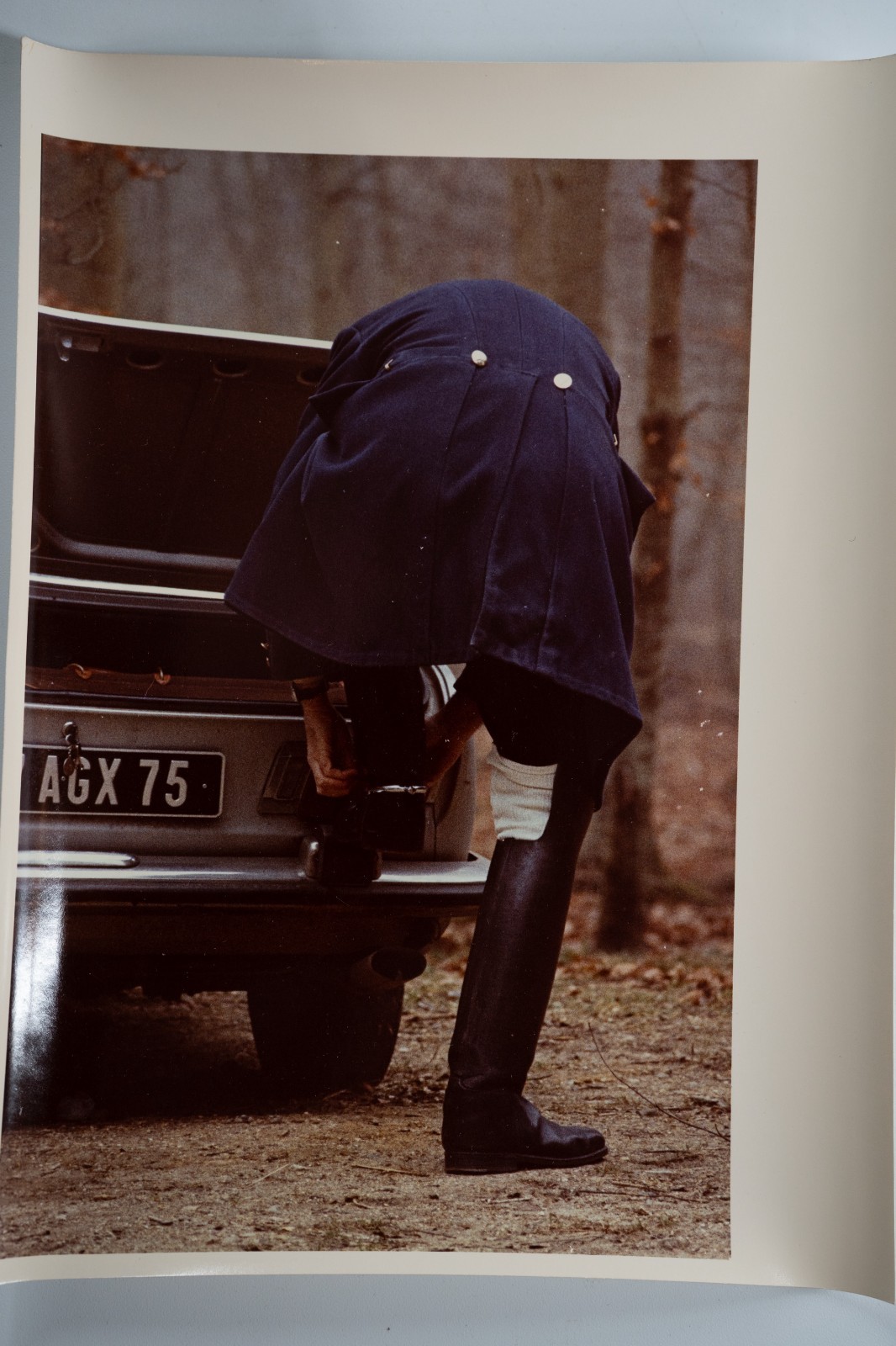 PHOTO Argentique France chasse à courre vénerie cheval 14X22cm 1970