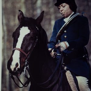 PHOTO Argentique	France	chasse à courre vénerie cheval 24x30cm	1970