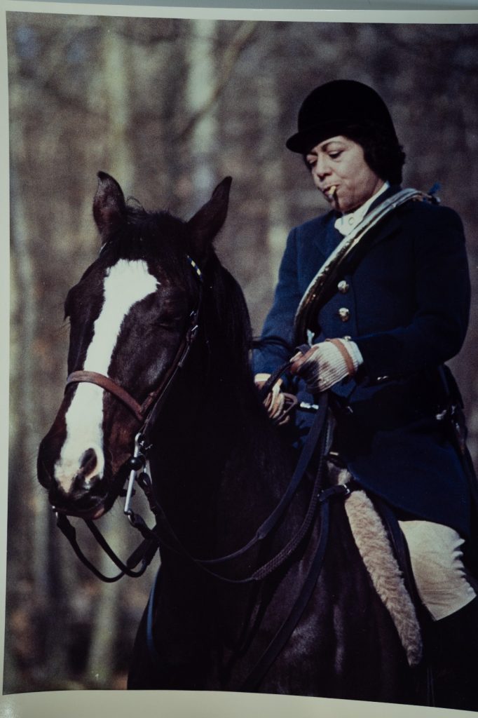 PHOTO Argentique France chasse à courre vénerie cheval 24x30cm 1970