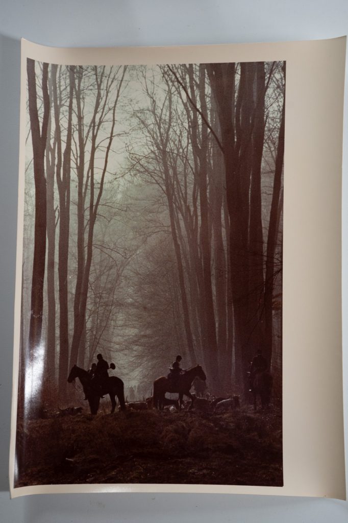 PHOTO Argentique France chasse à courre vénerie cheval 14X22cm 1970