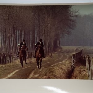 PHOTO Argentique France chasse à courre vénerie cheval 14X22cm 1970
