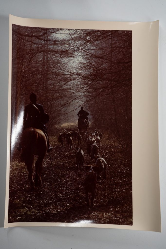 PHOTO Argentique France chasse à courre vénerie cheval 14X22cm 1970