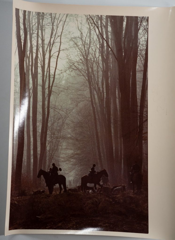 PHOTO Argentique France chasse à courre vénerie cheval 14X22cm 1970