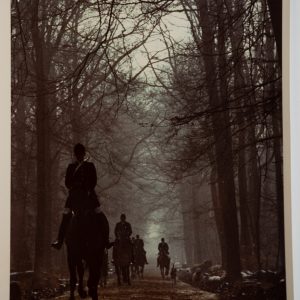 PHOTO Argentique France chasse à courre vénerie cheval 14X22cm 1970