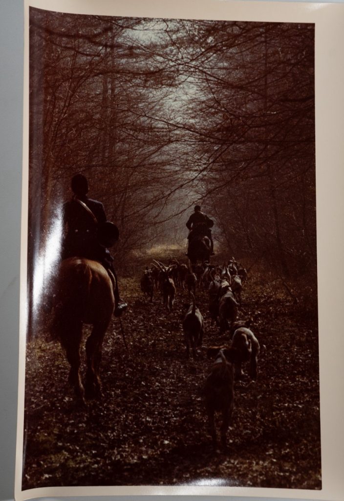 PHOTO Argentique France chasse à courre vénerie cheval 14X22cm 1970