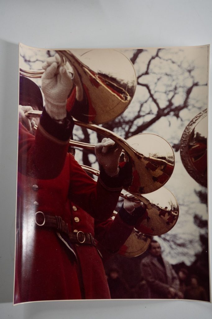 PHOTO Argentique France chasse à courre vénerie cheval 14X22cm 1970