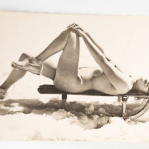 TIRAGE PHOTO	D'éditeur Argentique	PINUP FEMME NUE NU ARTISTIQUE	9X14cm	1950