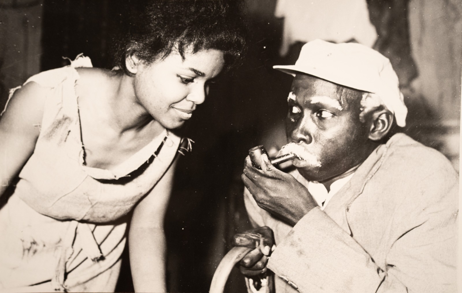 PHOTO Argentique, RC femme Afrique 16X24cm 1960