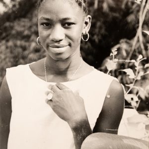 PHOTO Argentique, RC portrait de femme Afrique 16X24cm 1960
