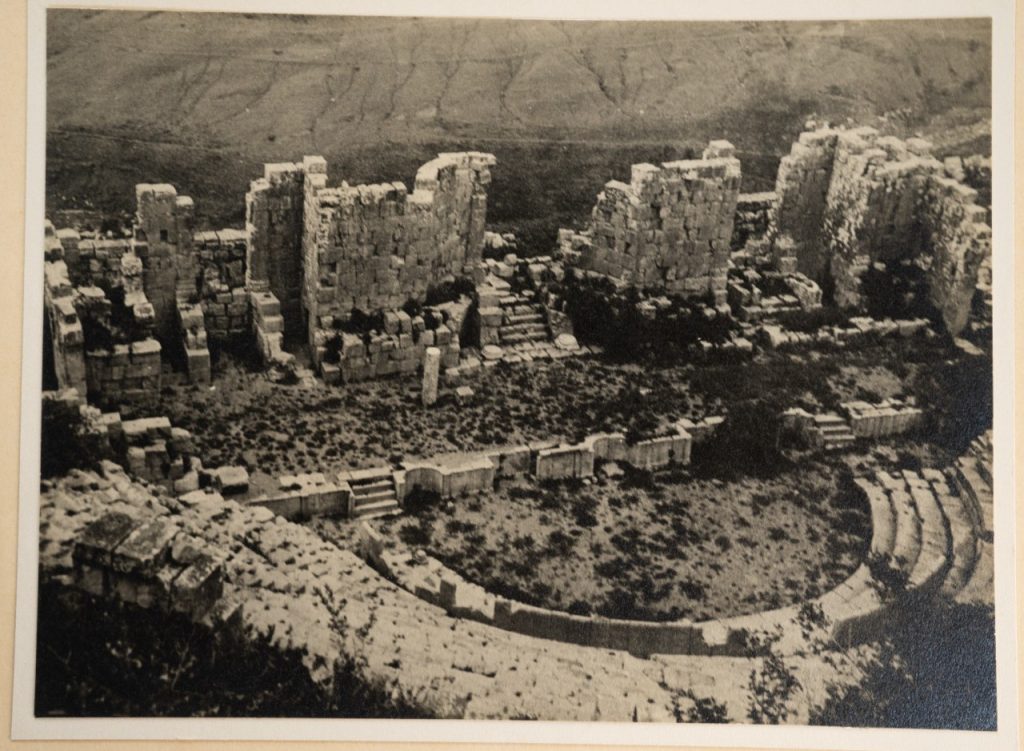PHOTO Argentique Algérie Djemila theatre site romain  20X25cm 1920