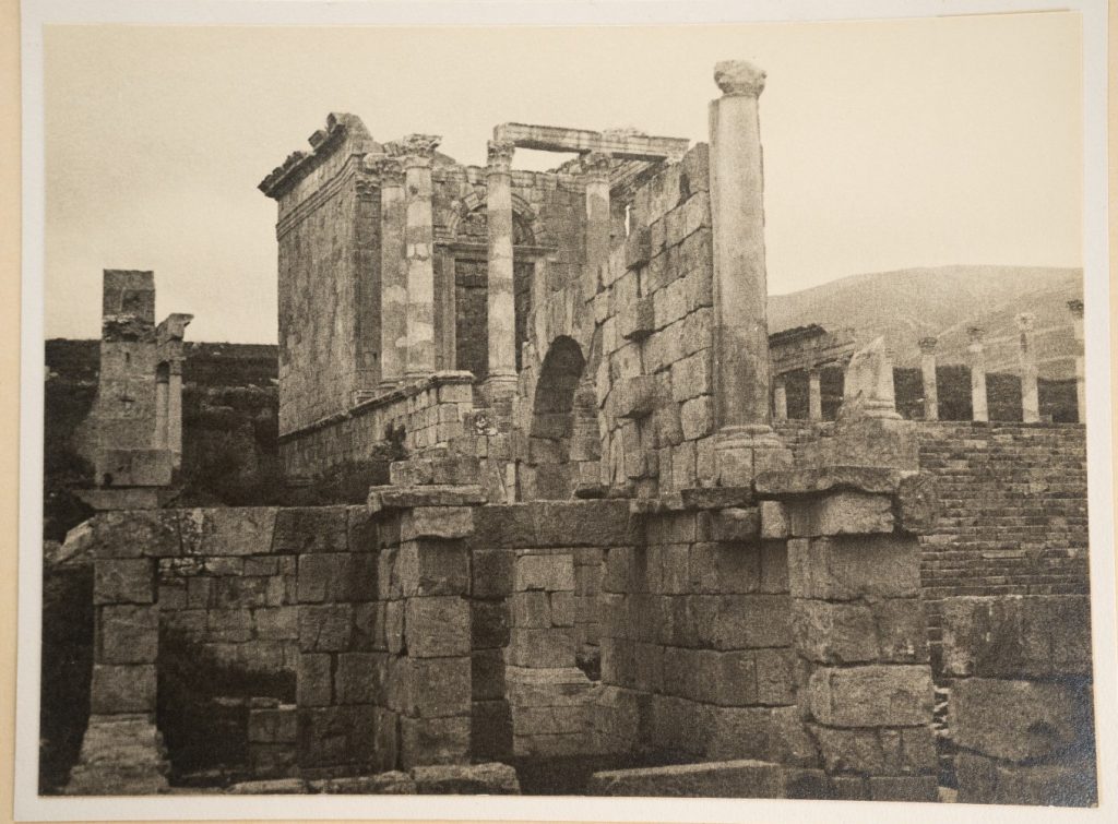 PHOTO Argentique Algérie Djemila theatre site romain 18X24cm 1920