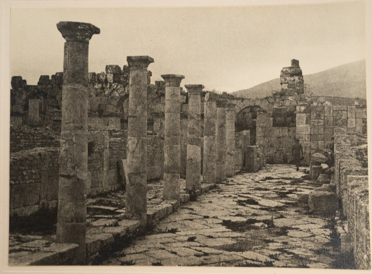 PHOTO Argentique Algérie Djemila theatre site romain 20X25cm 1920