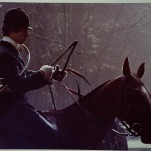 PHOTO Argentique	France	chasse à courre vénerie cheval	24x30cm	1970