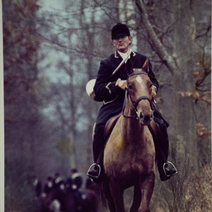 PHOTO Argentique	France	chasse à courre vénerie cheval	24x30cm	1970