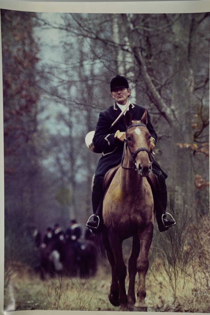 PHOTO Argentique France chasse à courre vénerie cheval 24x30cm 1970