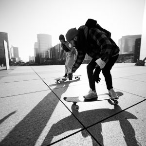Tirage photo argentique la Défense skateboard Paris  20X30cm