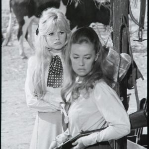 Tirage photo argentique Brigitte Bardot et Jeanne Moreau 20X30cm