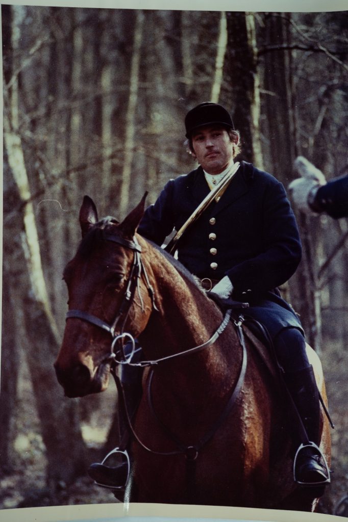 PHOTO Argentique France chasse à courre vénerie cheval 24x30cm 1970