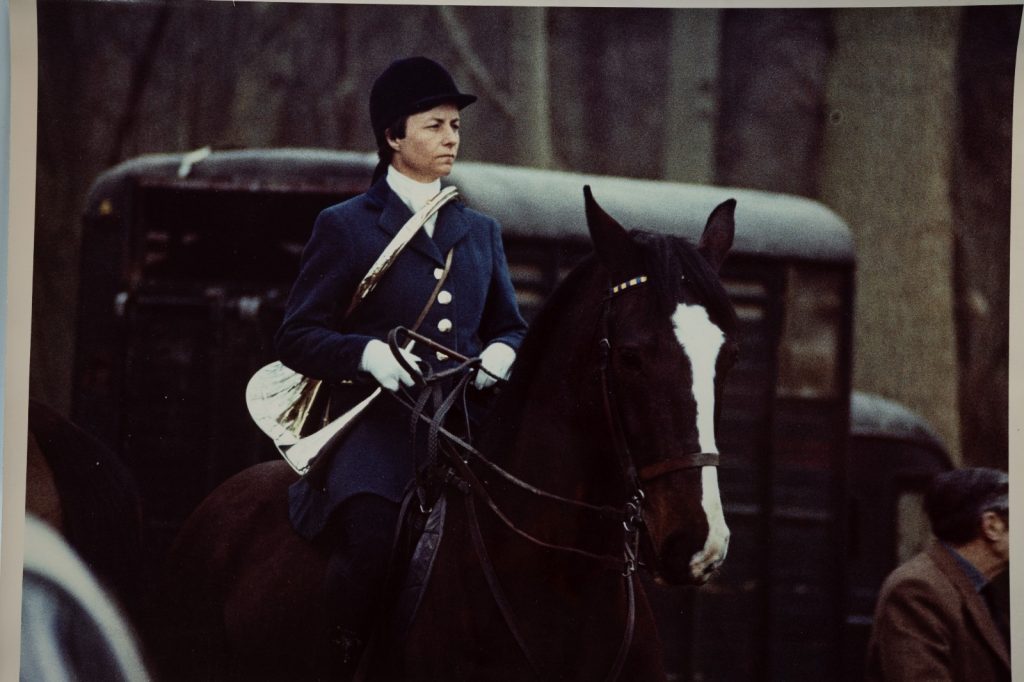 PHOTO Argentique France chasse à courre vénerie cheval 24x30cm 1970