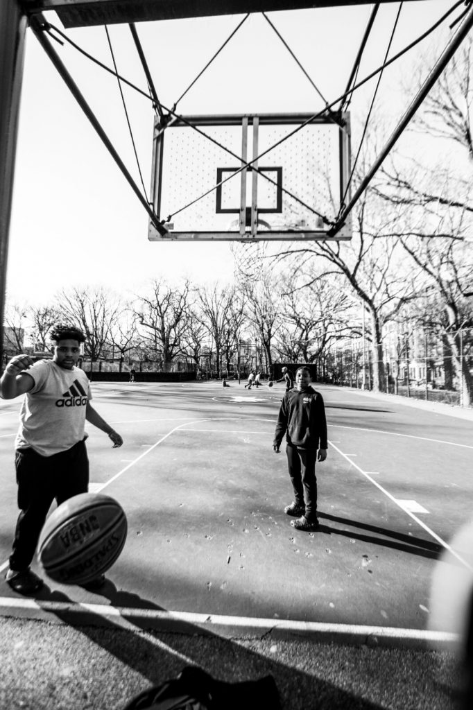 Tirage photo argentique Playground Basket New-York  20X30cm