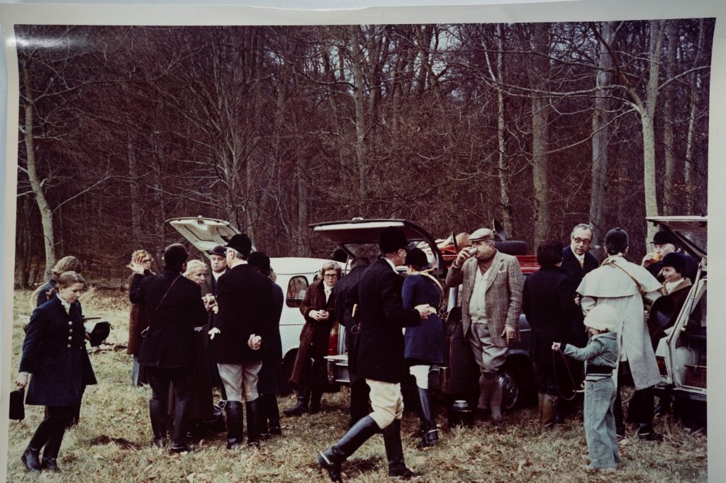 PHOTO Argentique France chasse à courre vénerie cheval 24x30cm 1970