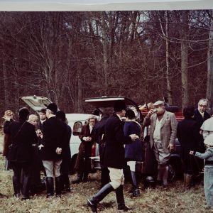 PHOTO Argentique	France	chasse à courre vénerie cheval	24x30cm	1970
