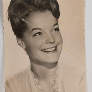 PHOTO Argentique  CARTE POSTAL  9X14cm ROMY SCHNEIDER 1960
