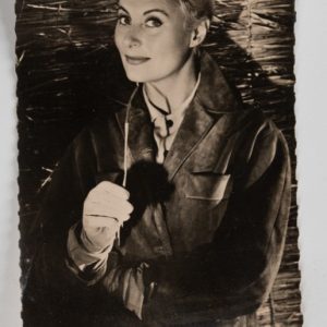 PHOTO Argentique  CARTE POSTAL  9X14cm MICHELE MORGAN 1960