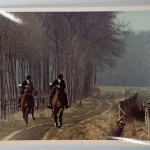 PHOTO Argentique	France	chasse à courre vénerie cheval COR 15x24cm	1970
