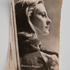 PHOTO Argentique  CARTE POSTAL  9X14cm MICHELE MORGAN 1960