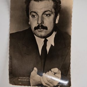 PHOTO Argentique  CARTE POSTAL  9X14cm GEORGES BRASSENS 1960
