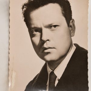 PHOTO Argentique  CARTE POSTAL  9X14cm ORSON WELLES 1960