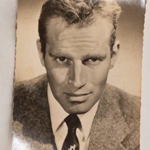 PHOTO Argentique  CARTE POSTAL  9X14cm CHARLTON HESTON 1960