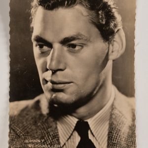PHOTO Argentique  CARTE POSTAL  9X14cm Johnny Weissmuller 1960
