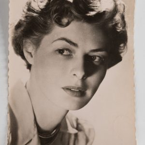 PHOTO Argentique  CARTE POSTAL  9X14cm  INGRID BERGMAN 1960