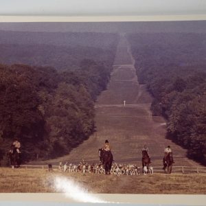 PHOTO Argentique	France	chasse à courre vénerie cheval 15x24cm	1970