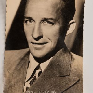 PHOTO Argentique  CARTE POSTAL  9X14cm  BING CROSBY  1960
